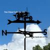 Weather Vane Ornament: Outdoor Wrought Iron Spray-Painted Roof Decoration Metal Craft