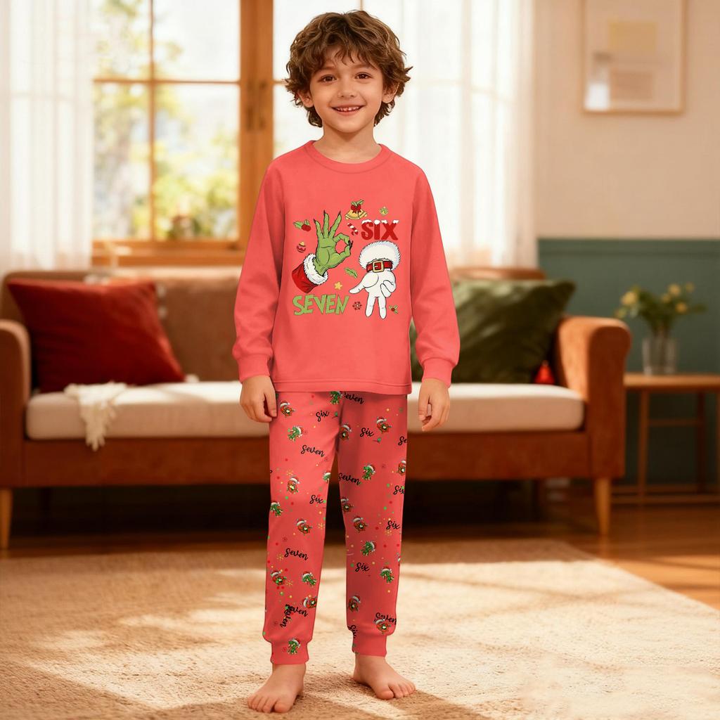 Children's  Boys And Girls Thin Two-piece  Long-sleeved Pants Two-piece