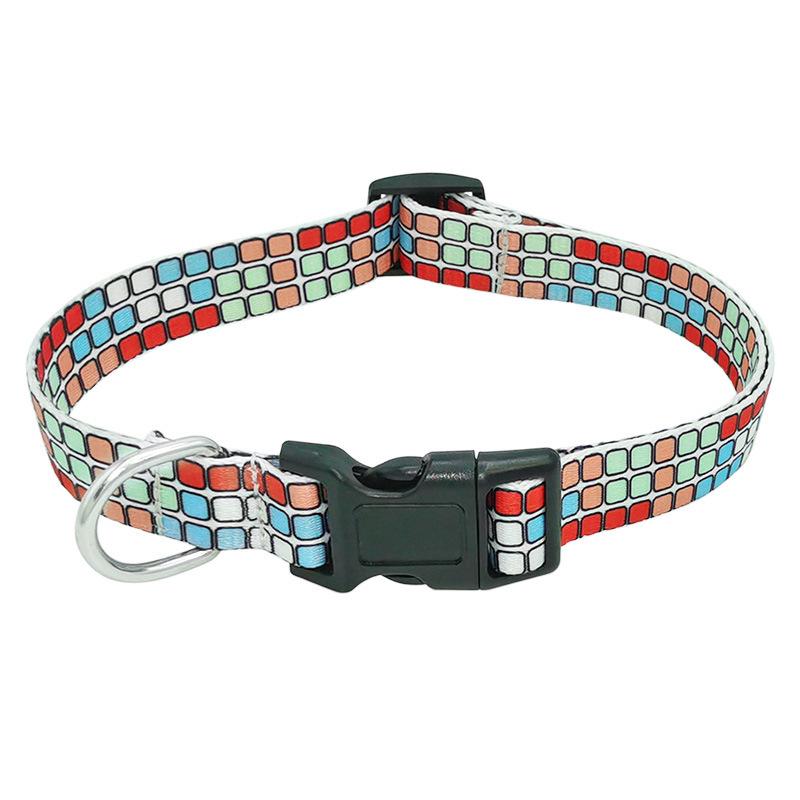 In Stock: New Style Printed Dog Collar & Leash Set Extra Small