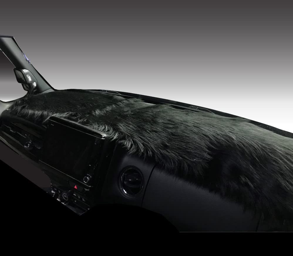 

MKT Dashboard Universal Fur Faux Available in 3 Colors Backing Mat, Mat, Fur, [Black], [Off-White], [Light Pink], Non-Slip