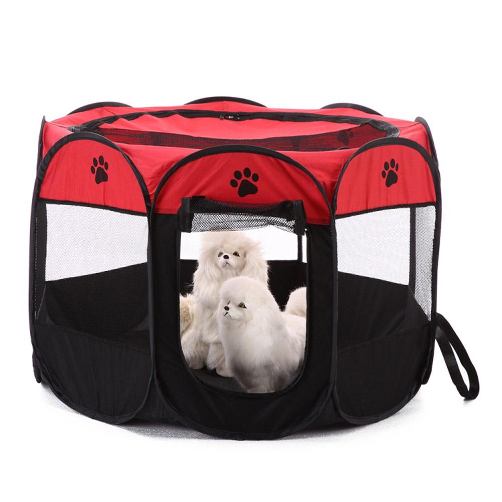 Collapsible Pet Octagonal Tent Pet Octagonal Fence Oxford Cloth Pet Octagonal Cage Cat Dog Cage Pet