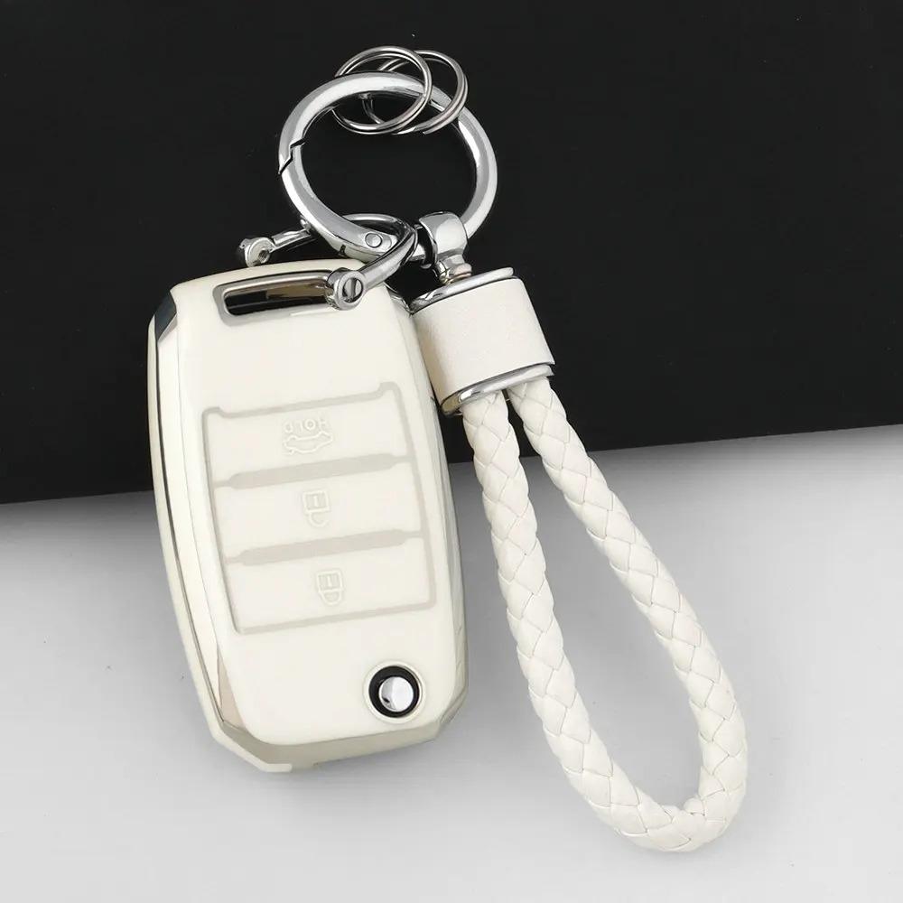 TPU Car Key Case Cover Shell Fob for KIA RIO 3 K2 K3 K4 K5 Sportege Picanto Optima Soul Ceed Sorento Forte Stinger Cerato