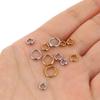 20Pcs Stainless Steel Clasps For Beading Supplies 5 6 8 Mm Necklace End Connectors Hooks Jewelry Bracelet Making