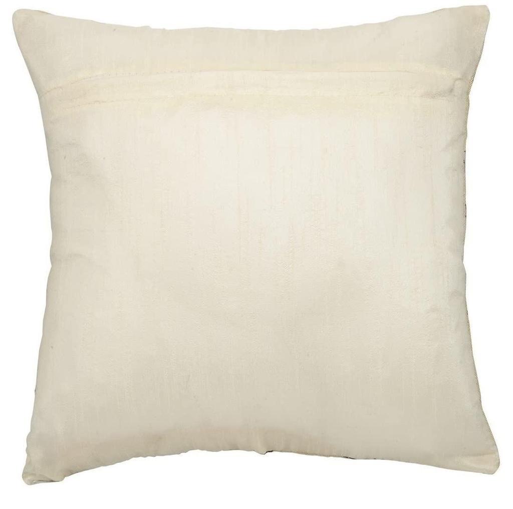 Set of 5 Multicolor Decorative Hand Made Jute Cushion Covers - CC14 - (12 Inch X 12 Inch)