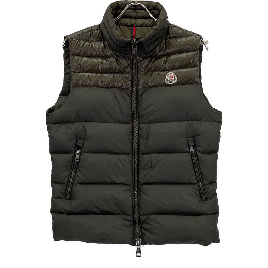 Moncler DUPRES GILET Down Vest Jacket 1 khakiUsed
