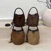 Bucket Bag, High-end Fashion Handbag, Stylish Carry-on Basket Bag, Casual Single-shoulder Crossbody Bag