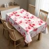 Chinese Style Cherry Blossom Rectangle Tablecloth for Table Decor Reusable Kitchen Dining Tablecloth Wedding Party Decorations