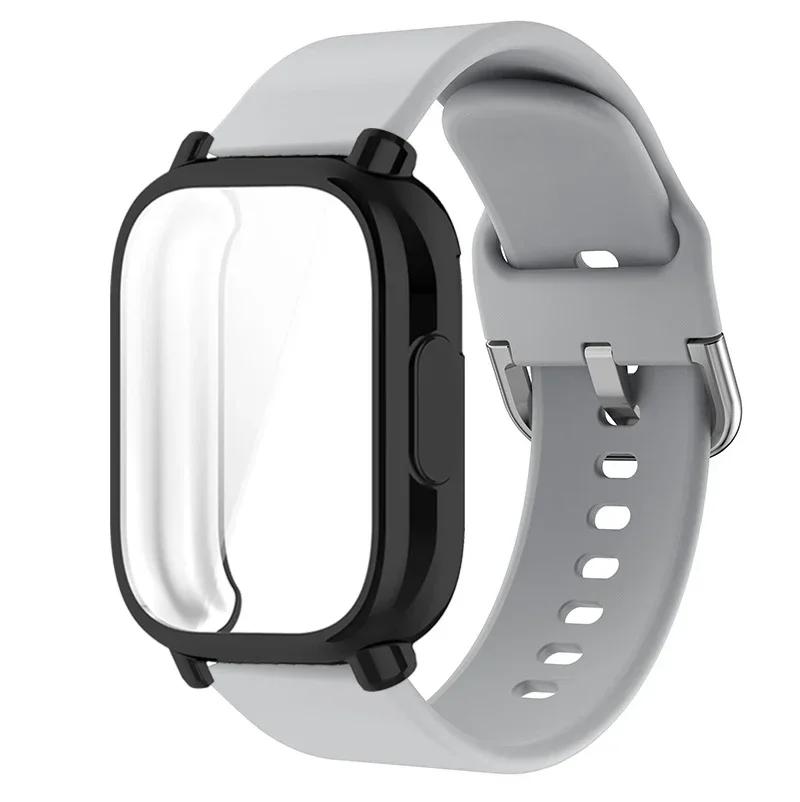 Protector Case+Silicone Strap For Xiaomi Redmi Watch 5 active/5 Lite Full Cover Screen TPU Soft Shell and Breathable Sport Bands