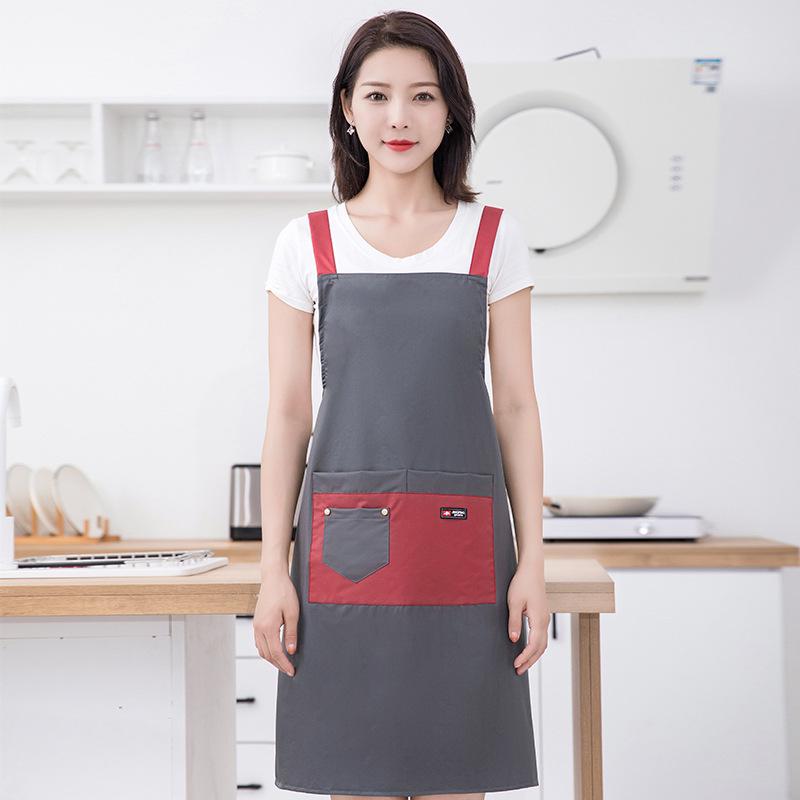 Cute Unisex Waterproof Kitchen Apron: Oil-Proof, Customizable, Japanese/Korean Style Fashion.