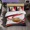 RB Leipzig Football 3 Piece Bedding Set Soft Duvet Cover Set with Pillowcases Printed Bedroom Decor Set for Home