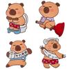 Capybara Deodorant Aufkleber Badezimmer Toilettendeckel Aufkleber Deodorant Selbstklebend Geruchsentferner Aufkleber Badezimmer Wohnzimmer Deko