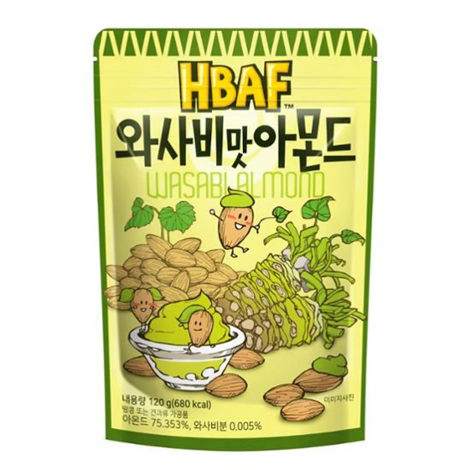 HBAF Wasabi Almond 120g 120g