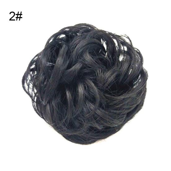 Puntos Kobiety Elastyczna koka z włosów Przedłużanie kucyka Messy Falista Chignon Hairpiece Akcesoria