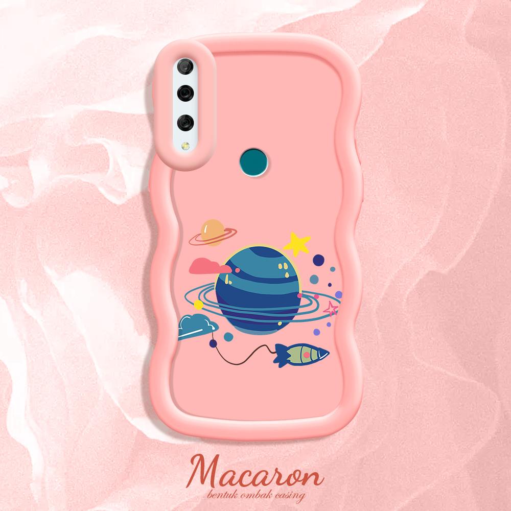 

Окрашенный узор Big Wave Edge Мягкий силиконовый материал Macaron чехол для телефона противоударный защитный резиновый чехол для iPhone Huawei Honor Infinix Tecno Honor 70 Lite розовый