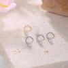 Classic F136 Titanium Zircon Nose Stud with S-Bar Piercing