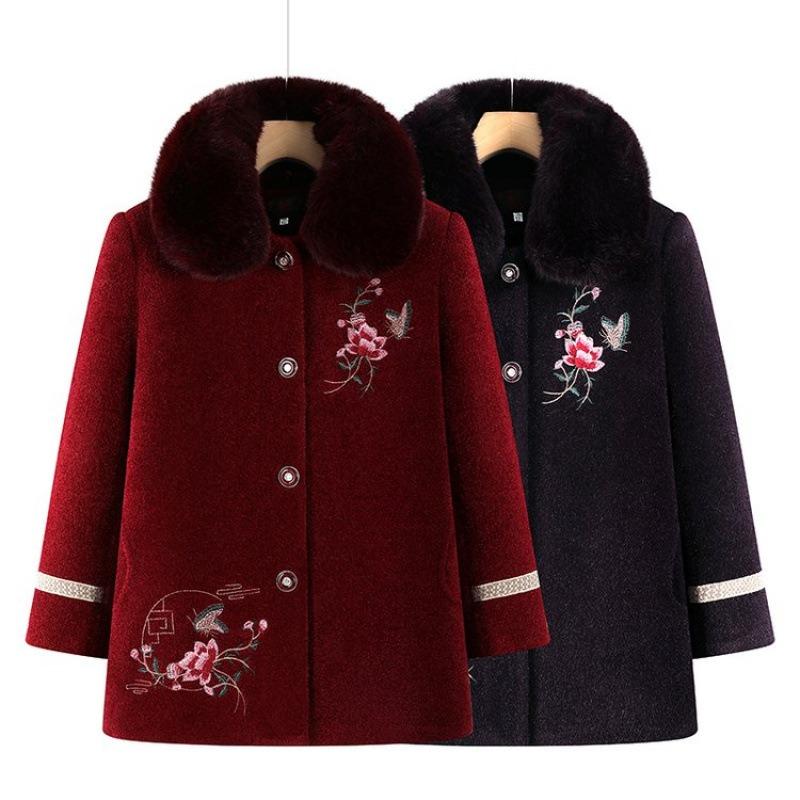 Mrs. Mink Jacket Medium Old Warm Fleece Thickened Clothes Winter Top