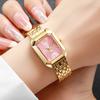 Fashion Rectangle Women Quartz Wristwatch Casual Ladies  Watches Girls Clock Reloj Mujer(Without Box)
