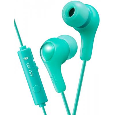 JVC Kenwood JVC HA-FX7G-G Gaming Earphones with Remote Control and Microphone, Small and Lightweight Design, for Telework and Video Conferencing, Gree