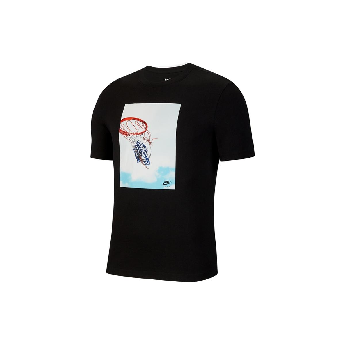 Nike Basketball Printing Sports Round Collar Male Black Men s CK9514-010 S