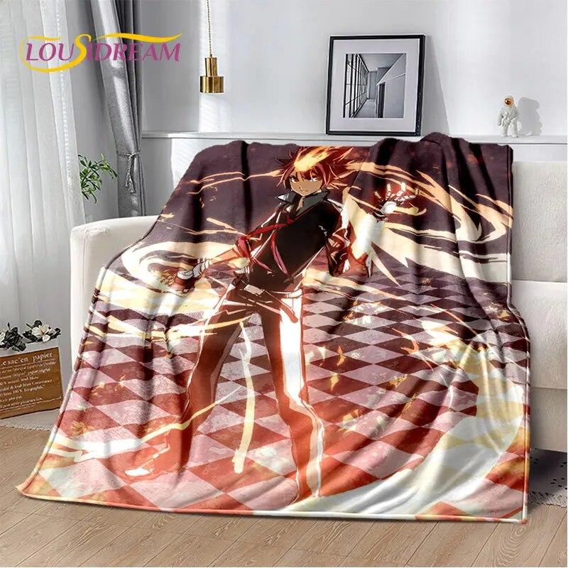 Anime Teachers Hitman Reborn Soft Plush Blanket,Flannel Blanket Throw Blanket for Living Room Bedroom Bed Sofa Picnic Cover Kids