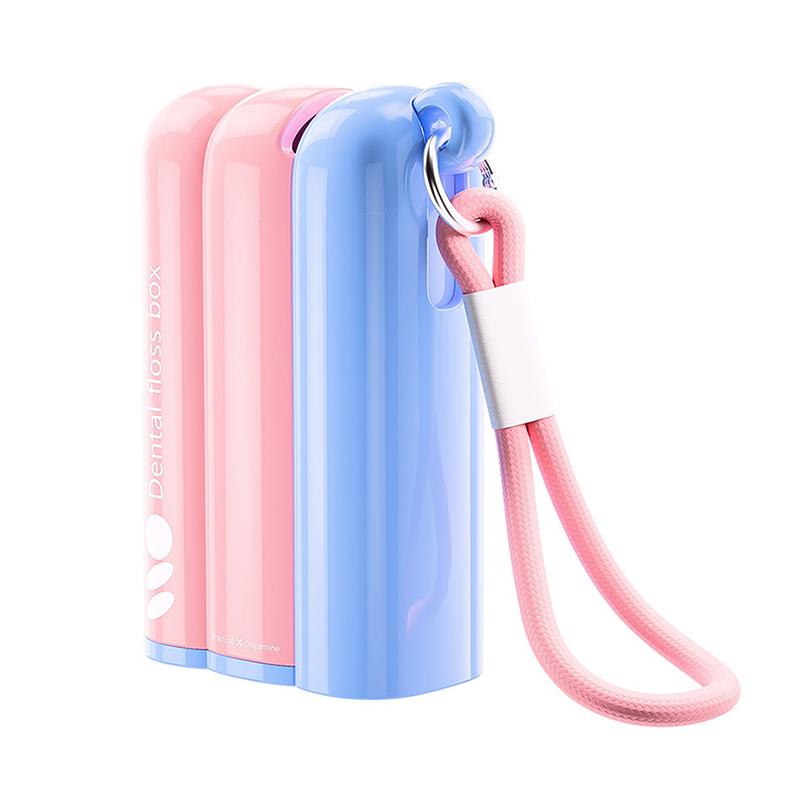 Dopamine Dental Floss Box, Portable Home Use, Automatic Pop-Out Mini Dental Floss Storage Box, Floss Holder For Between Teeth.