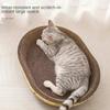 Kratzbrett für Katzen, schützt Möbel, Schleifen, Krallenspielzeug, ovales Wellpapier, verschleißfestes Katzennest, Katzenzubehör