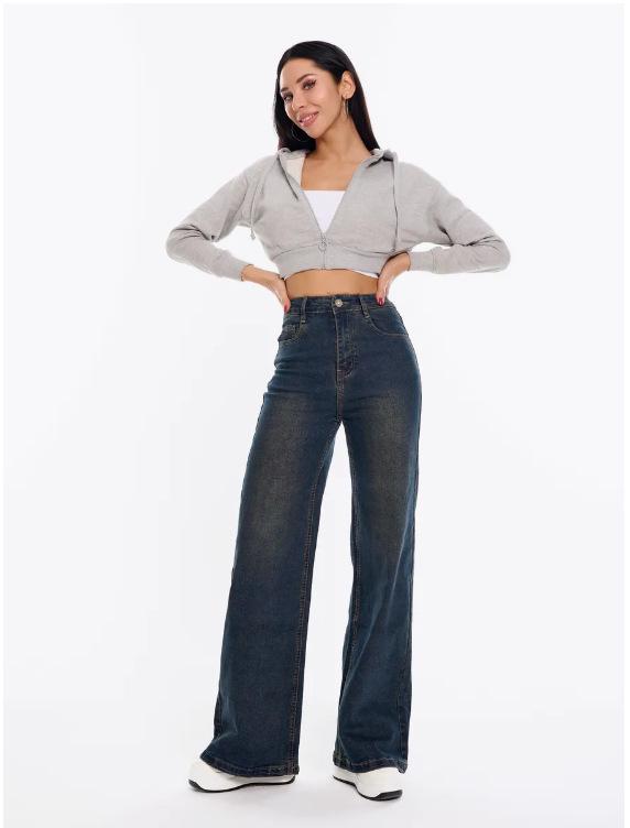 

Women s 2025 Autumn Wide-Leg Jeans 31