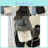 Trendy Canvas Tote Bag Versatile Crossbody Purse Elegant Handheld Design