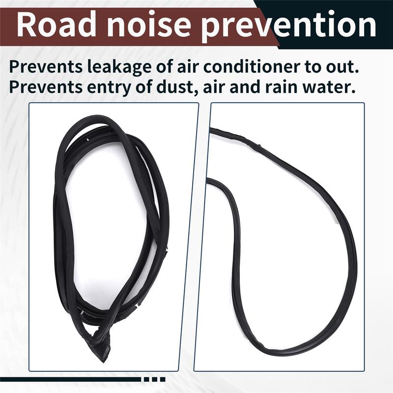 #93K Automotive Parts & Accessories,Left Door Weatherstrip Moulding Rubber Seal for Honda Civic 2006-2011,black NONE
