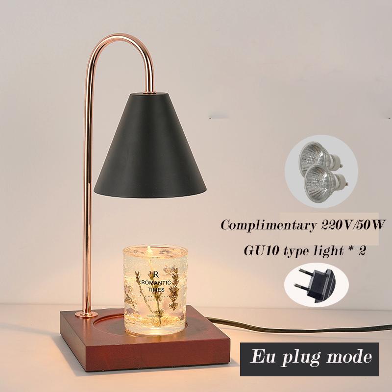 Melting Wax Lamp Aromatherapy Retro Candle Warmer Lamp with Timer Candle Melt Lantern for Home Bedroom Desktop Decoration Light