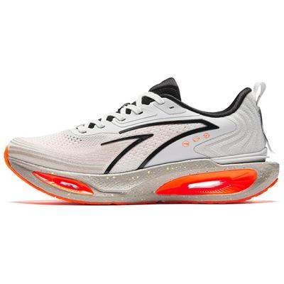 Wormhole Commuting Versatile Running Shoes Fabric Shock Absorption Wear Resistant Low Top Sneakers Men Sneakers Gray Orange 112535543R-4