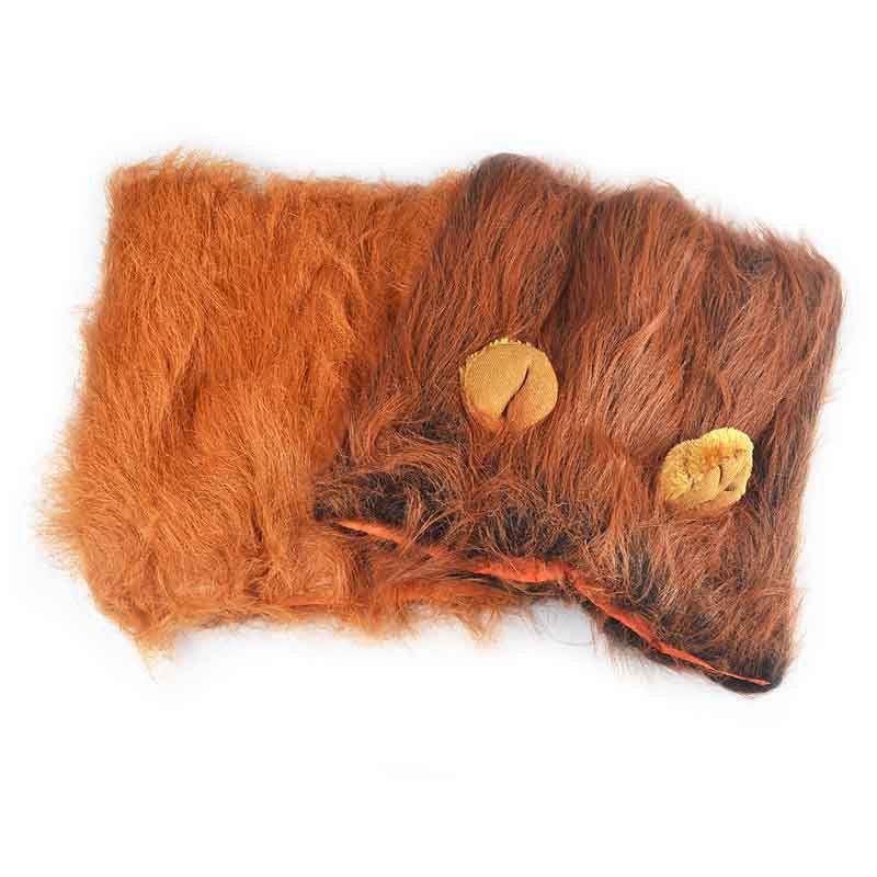 Fancy Pet Costume Lion Mane Wig For Cats And Dogs Premium Quality Halloween Cosplay