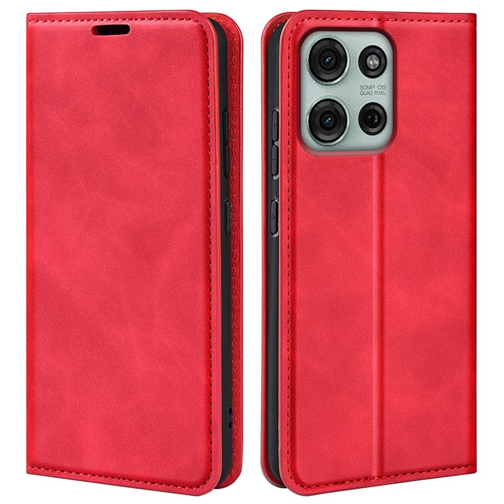 For Motorola Moto G75 5G Case Skin-Touch Leather Wallet Phone Cover
