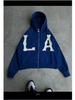 2024 Embroidered Hooded Cardigan: Unisex Loose-Fit Trendy Spring/Summer Jacket