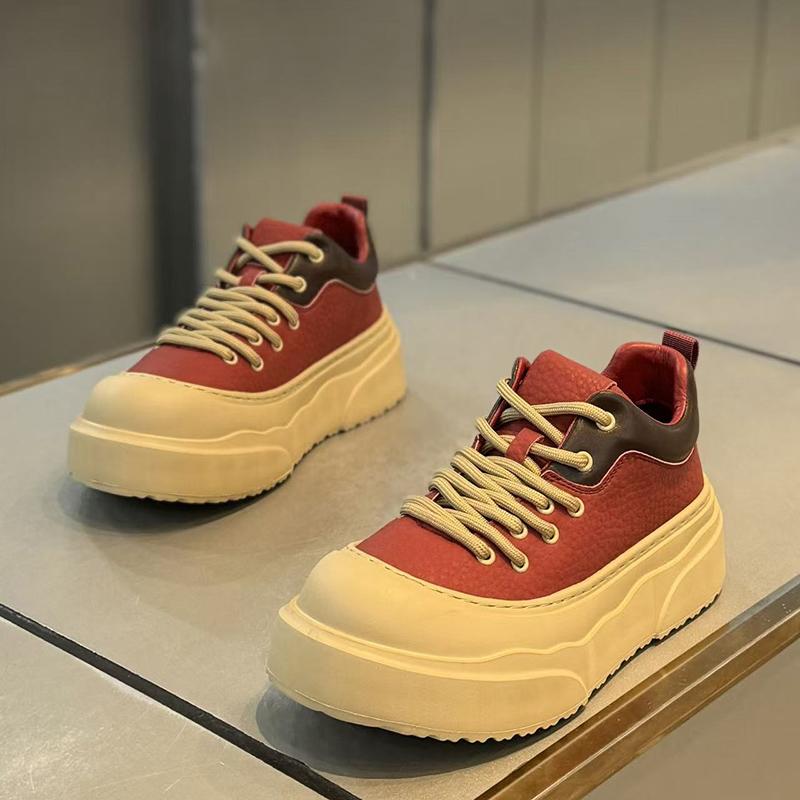Winter New Men's Shoes Platform Casual Shoes Niche Design Lightweight Martin Shoes