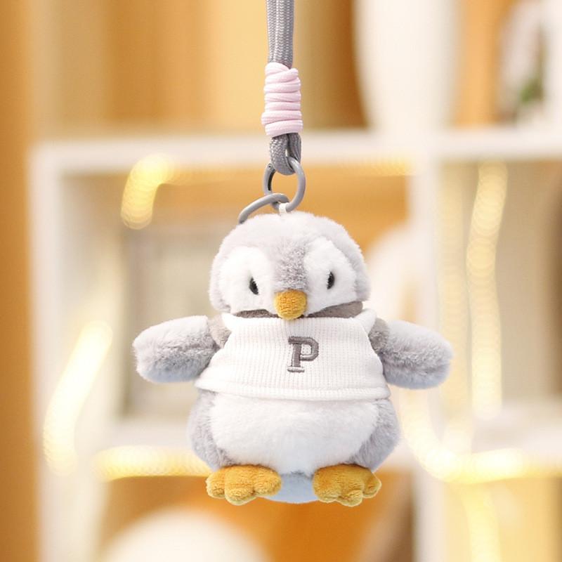 Penguin Plush Toy Keychain With Soft Short Plush For Girls Bag Decor And Gift