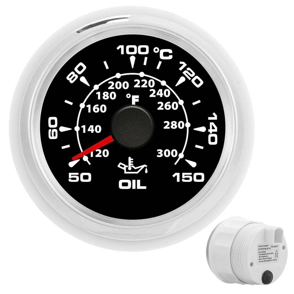 Buy 2in Digital Oil Temperature Gauge 361‑19Ohm 50‑150℃ Display 8