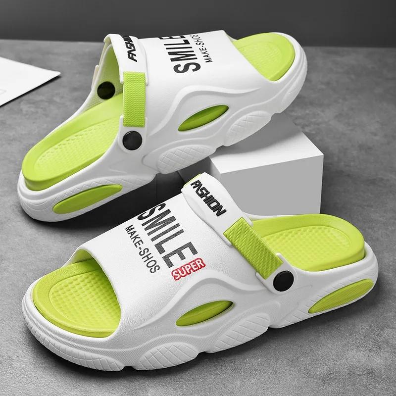 

Мужские летние тапочки из ЭВА для верхней одежды, для дома, ванной, нескользящие, дезодорирующие, износостойкие тапочки для женщин 42-43