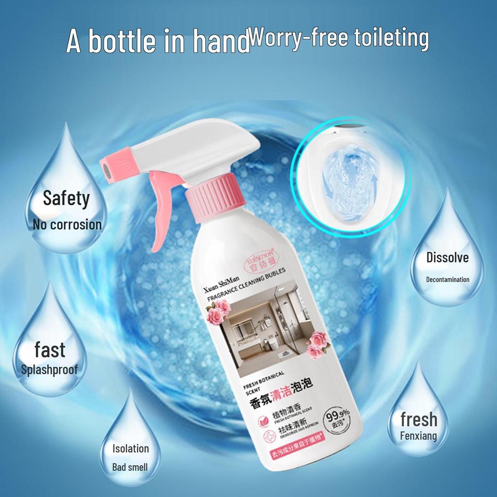 Xuan Shiman High-Concentration Fragrant Toilet Cleaner Foam: Multi-Functional Stain & Odor Remover