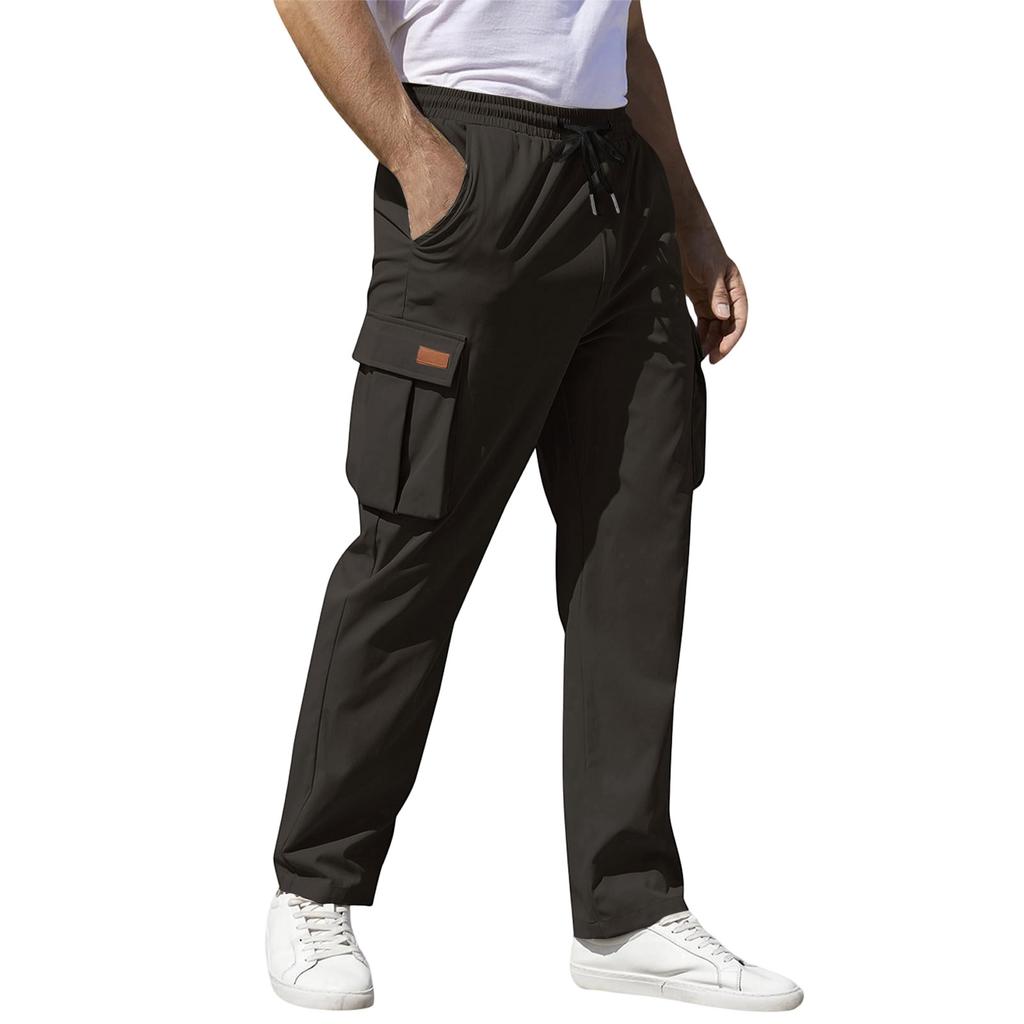 Casual Sports Pants Men's Loose Leggings Long Panel Fitness Running Training Pants