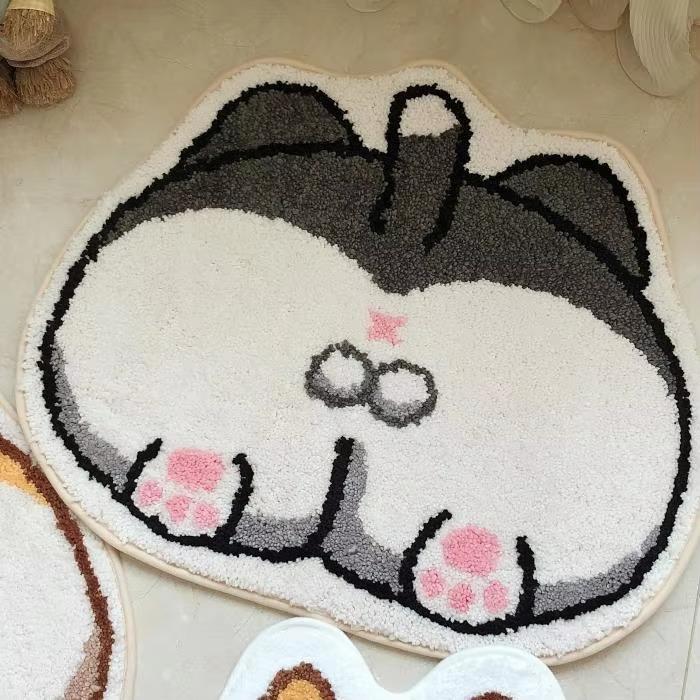 Anti-slip Mat 1PCS Soft and Cute Cartoon Imitation Sheep Bathroom Door Mat Bathroom Mat Bathroom Floor Mat Home Hall