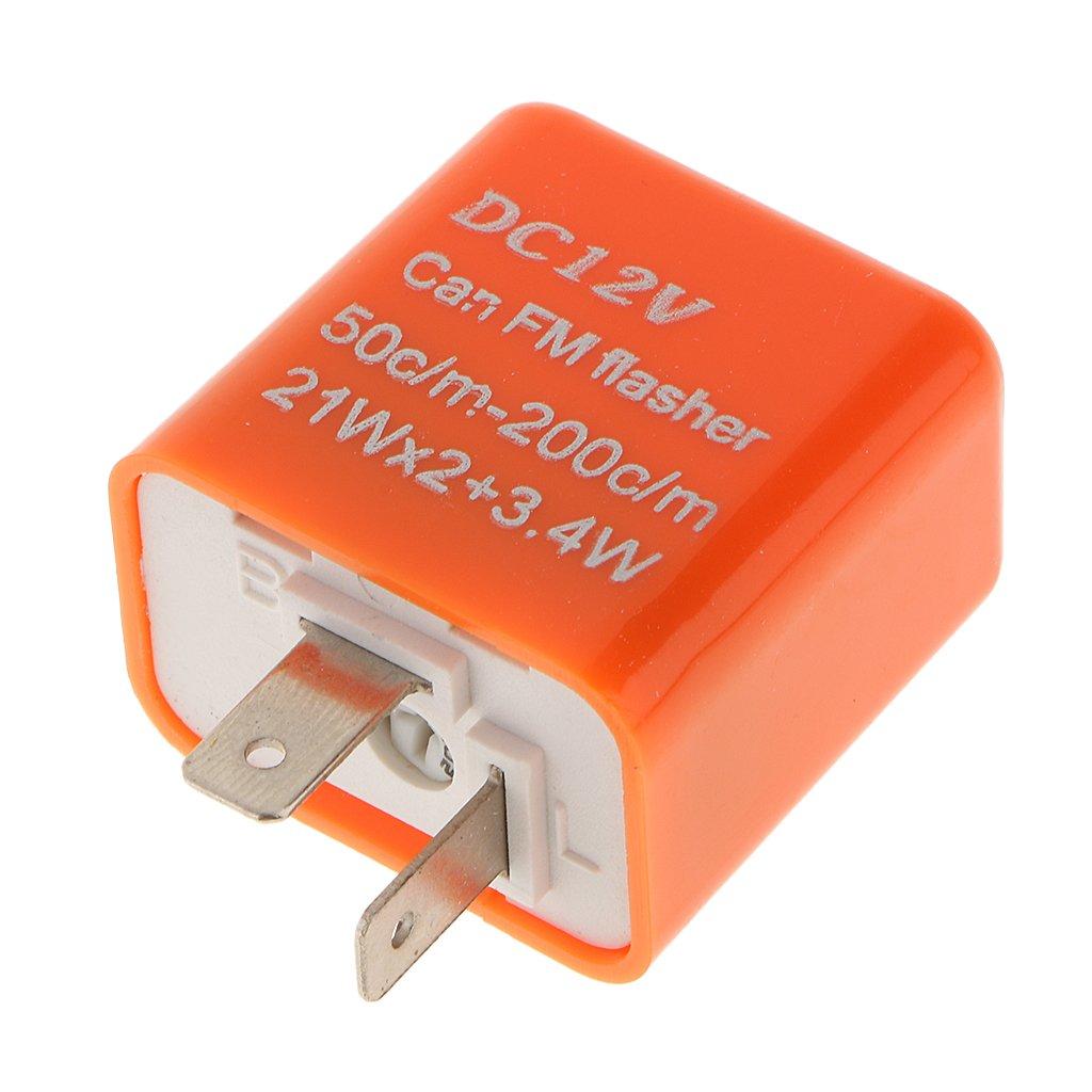 KOZEEY [No Brand Product] Flasher Relay 12V 2 Pin Motorcycle