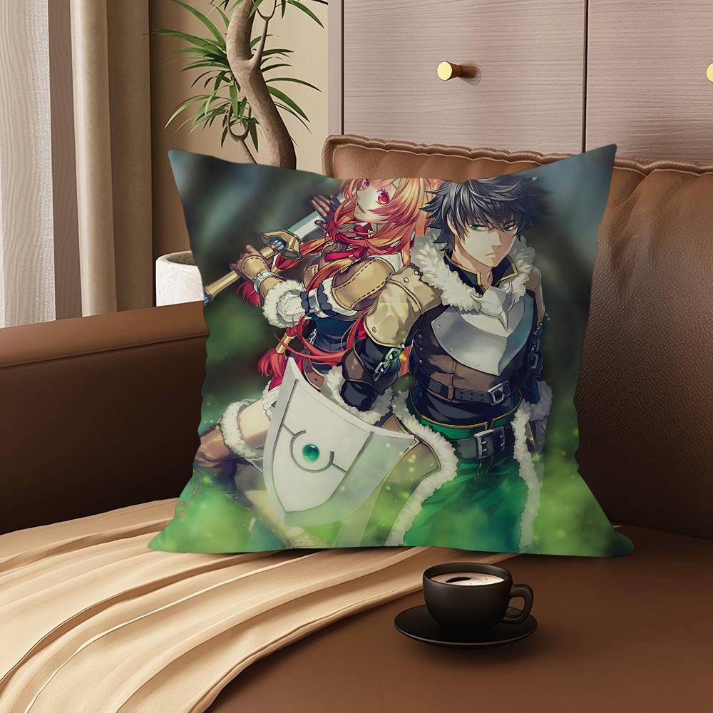 

The Rising Of The Shield Hero 45*45cm Cushion Cover Pillow Cover Decor Pillowcase Home Pillowcase For Couch Pillow 12x12Inch