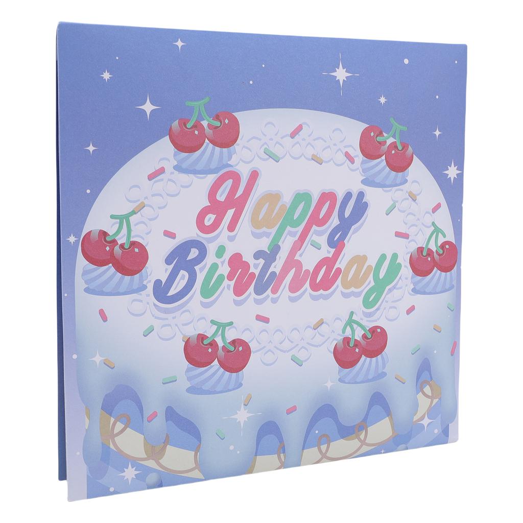 3D Pop Up Birthday Card Music LED Light Birthday Cake Firework Happy Birthday Greeting Card for Women Men Kids Wife Mom