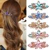 Moda damska Kwiat Liść Kryształ Rhinestone Spinka do włosów Spinka do włosów Biżuteria