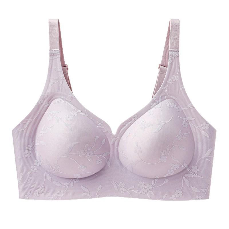 Bra for Women Without Steel Rings Soft Support Bra Jacquard Sports Comfort Bra