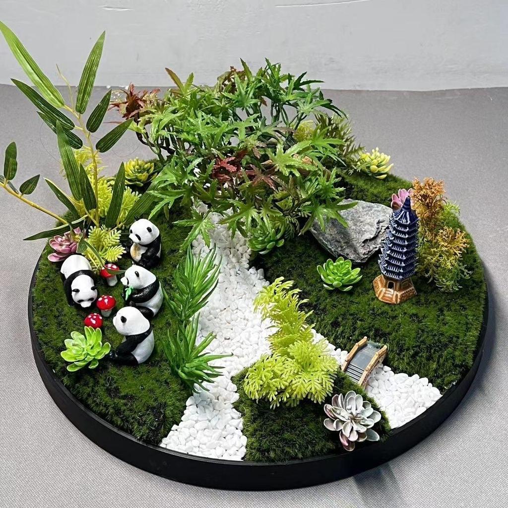 Bestselling Chinese Turntable Centerpiece: Decorative Round Landscape for Living and Dining Rooms