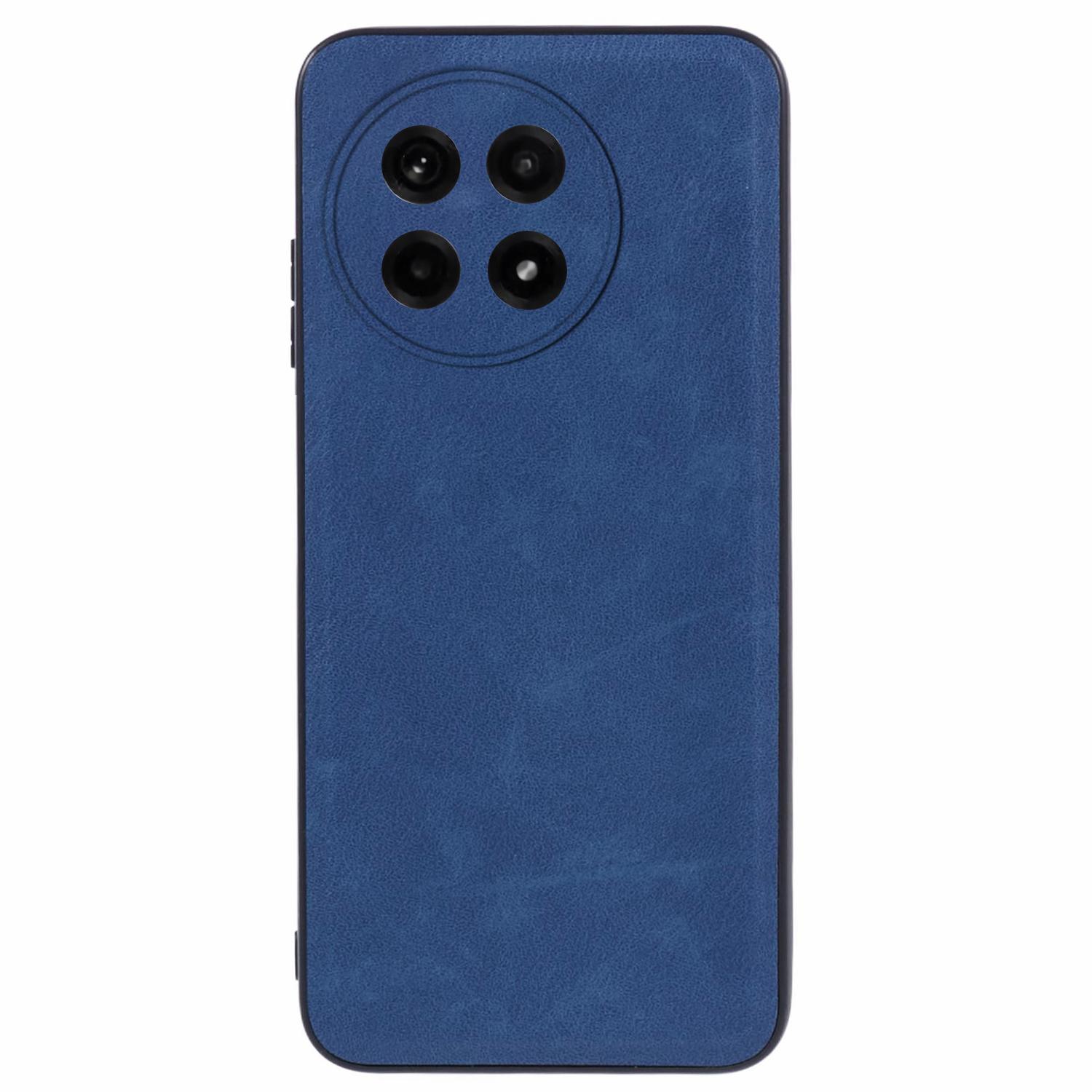 

For OnePlus Ace 5 5G/Ace 5 Pro 5G Case Retro Leather Coated PC+TPU Phone Cover Blue