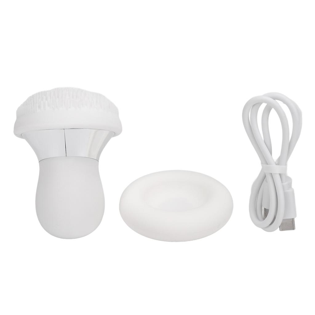 Silicone Facial Cleansing Brush Rechargeable Massaging 4 Modes IPX7 Waterproof Electric Facial