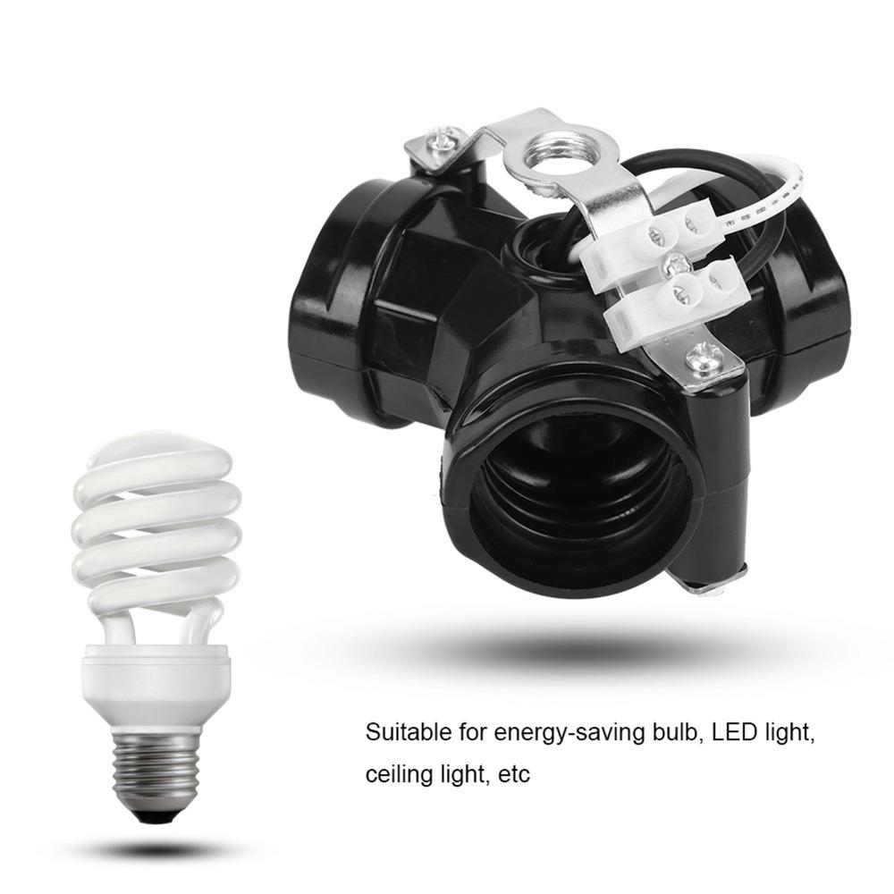 2PCS Black Lamp Base Holder 3/4/5 Head Cluster Lamp Holder Stable Lamp Holder Socket  Pendant Light